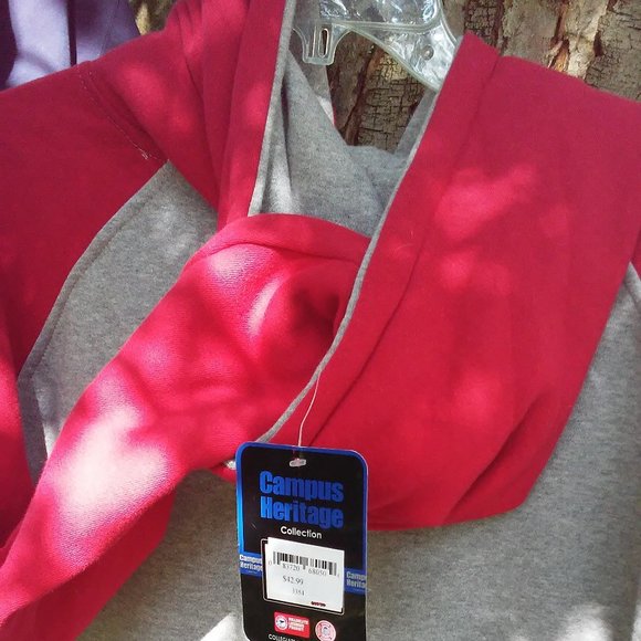 XL Red and Gray Nebraska Huskers Pullover - Picture 7 of 9